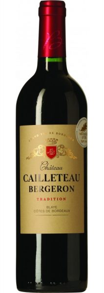 Rødvin: Château Cailleteau Bergeron 2016, Blaye Côtes de Bordeaux