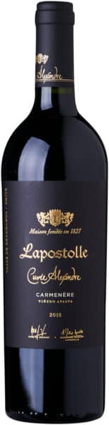 Rødvin: Lapostolle, Cuvée Alexandre 2018, Carménère, Vinedo Apalta, Valle de Colchagua